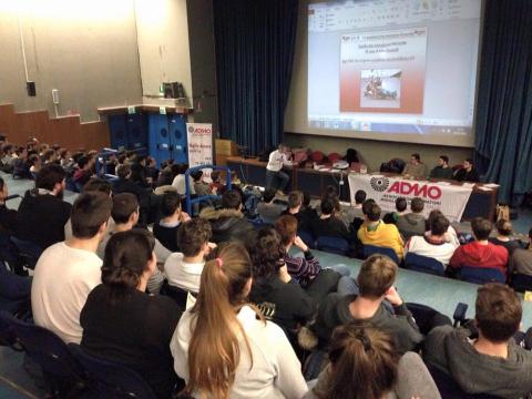 incontro con i volontari ADMO in Aula Magna