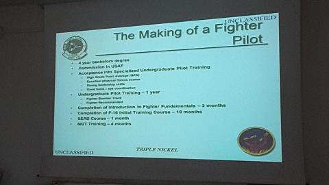 Formazione tecnica in lingua inglese sull’F-16