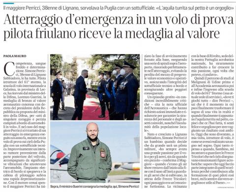 SIMONE PERRICCI AERONAUTICA MILITARE MALIGNANI