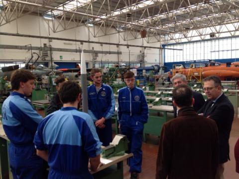 Alitalia in Visita all'Istituto