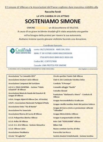 GARA DI SOLIDARIETA' SIMONE VILLESSE